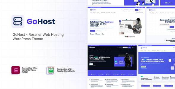 GoHost - Reseller Web Hosting WordPress Theme Free Download